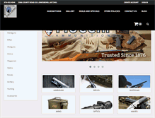Tablet Screenshot of coyotecreekfirearms.com